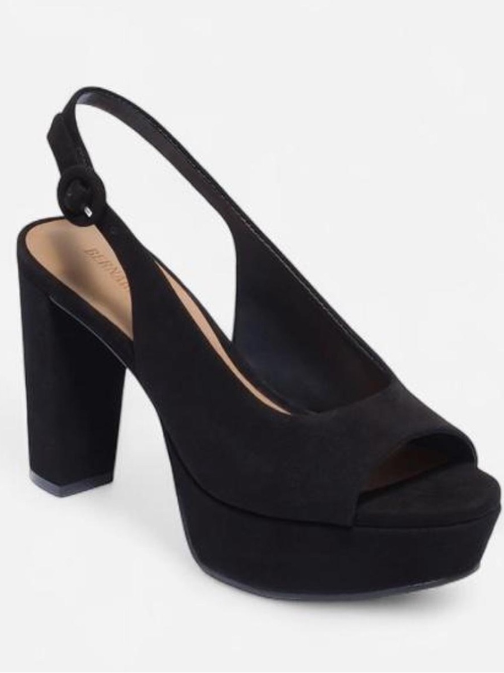 Bernardo Vega Peep Toe Platform Pumps